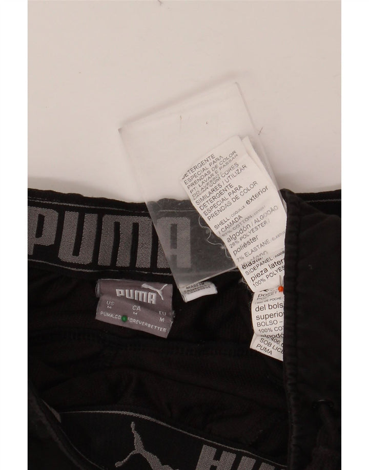 Pantaloni da tuta da uomo PUMA medio cotone nero