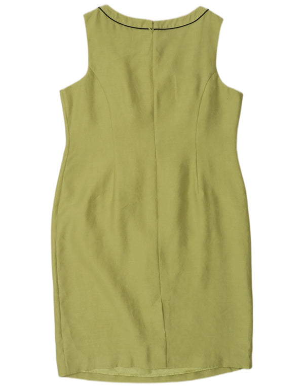 Abito tubino senza maniche da donna Jacques Vert UK 18 XL poliestere verde