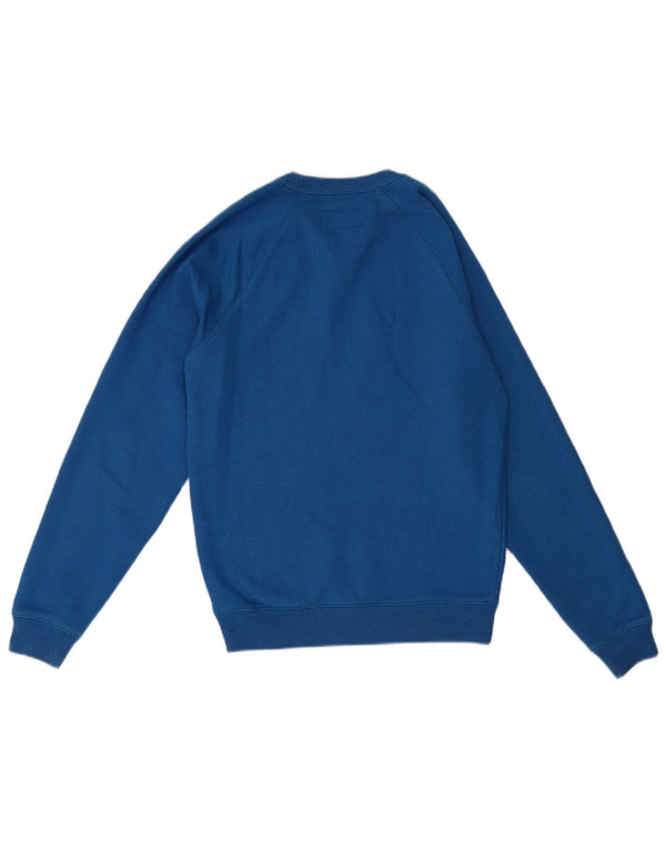 Jack Wills Mens Graphic Classic Fit pulóver Jumper XS kék pamut