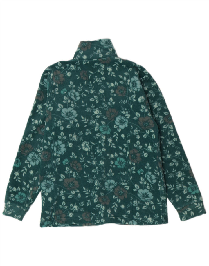 Canada Logan Womens Fleece Jacket UK 18 XL Green Floral Polyester