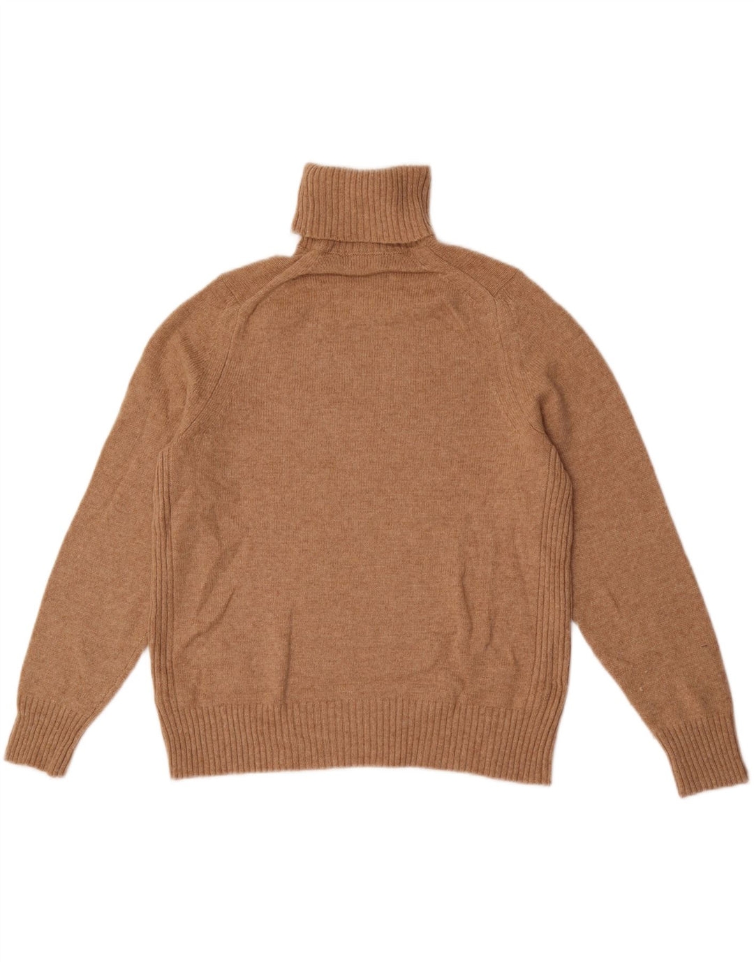Marks & Spencer Womens Roll Neck Jumper Sweater UK 18 XL Beige Wool