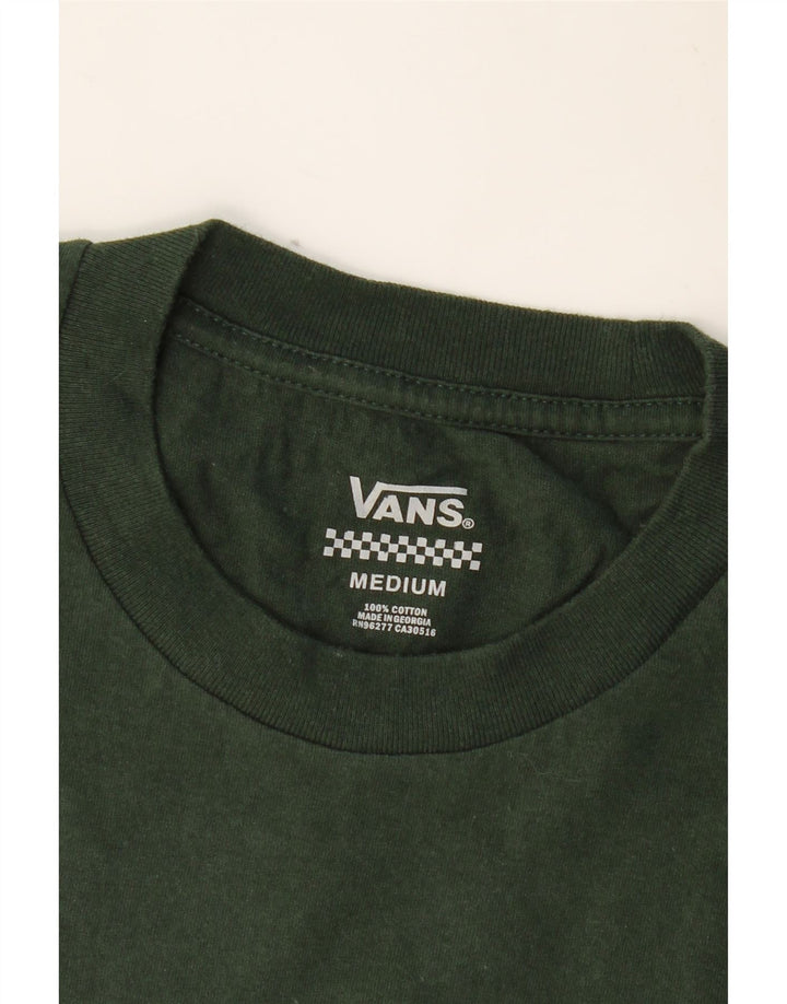 T-shirt grafica da uomo VANS Top in cotone verde medio