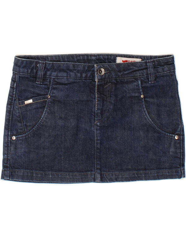 Falda Vaquera Mujer GAS W30 Medium Azul Marino Algodón