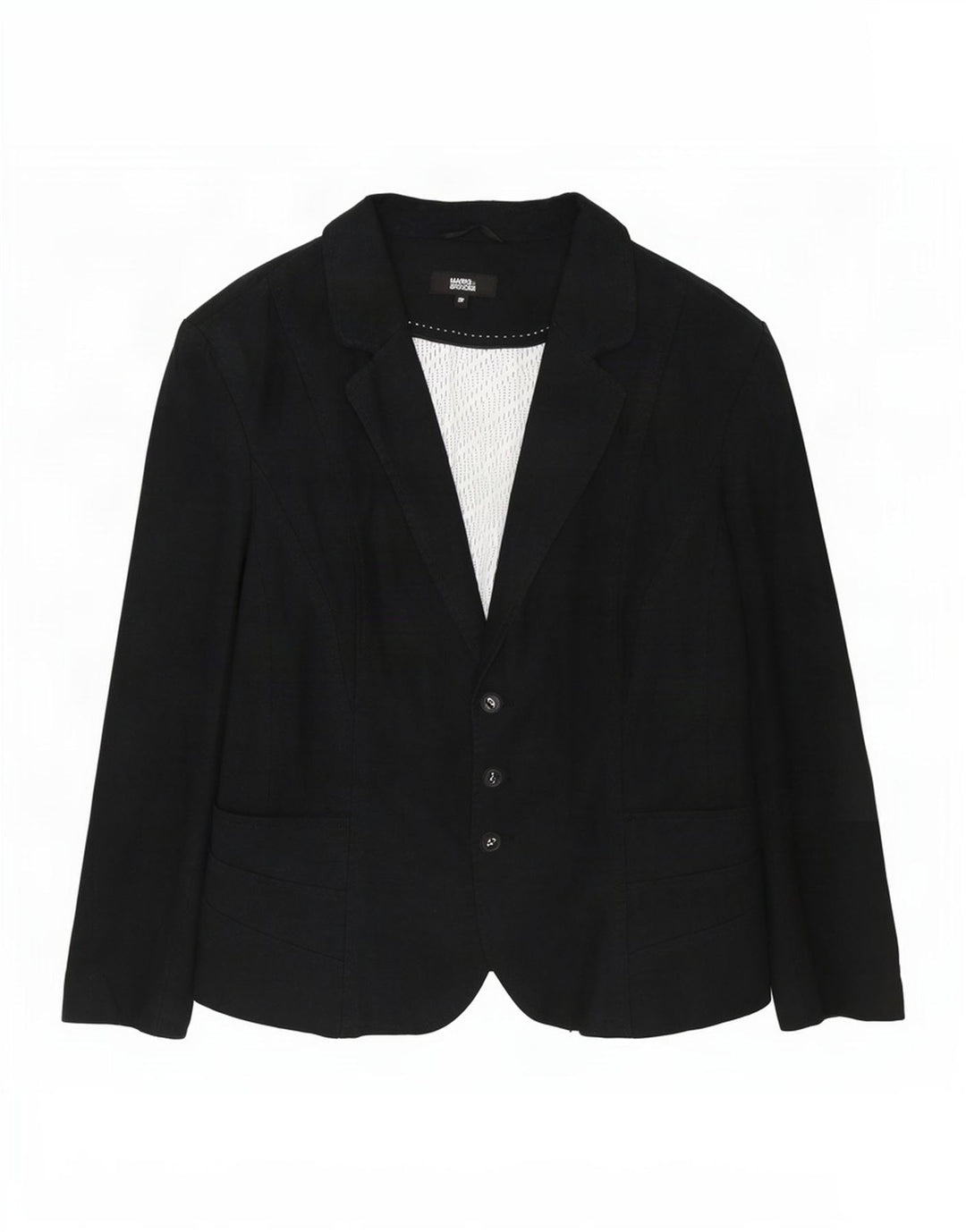 Marks & Spencer Dame 3-knaps blazerjakke UK 22 3XL Grå hør