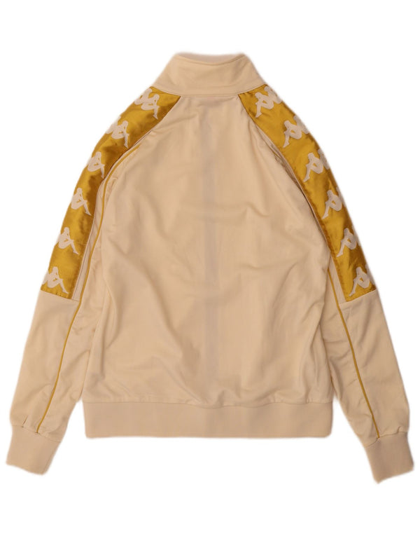 Giacca da ginnastica da donna con grafica Kappa UK 10 Small Beige Colourblock