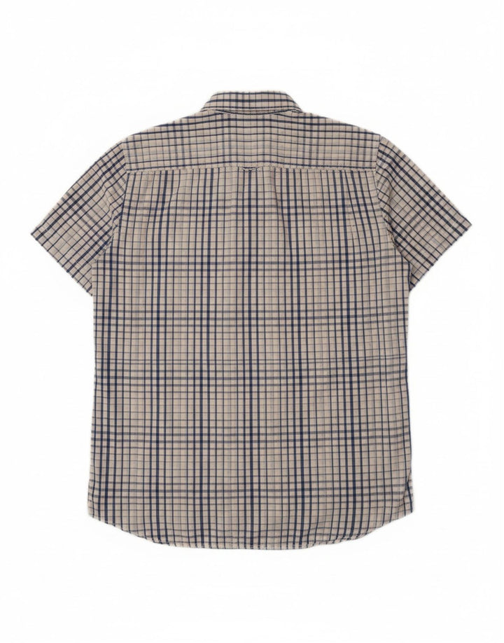 TOMMY HILFIGER Mens Custom Fit Shirt Medium Blue Check Classic