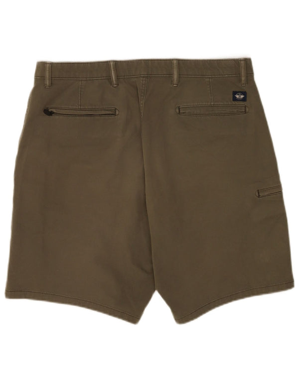 Dockers Mens Cargo Shorts W34 Large Khaki Cotton