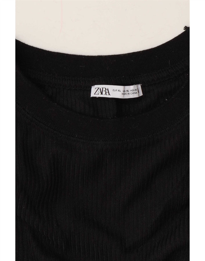 Zara Homme Top Manches Longues XL Noir