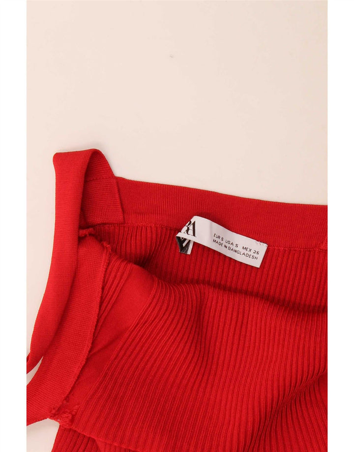 Zara Womens Cami Top UK 8 Small Red