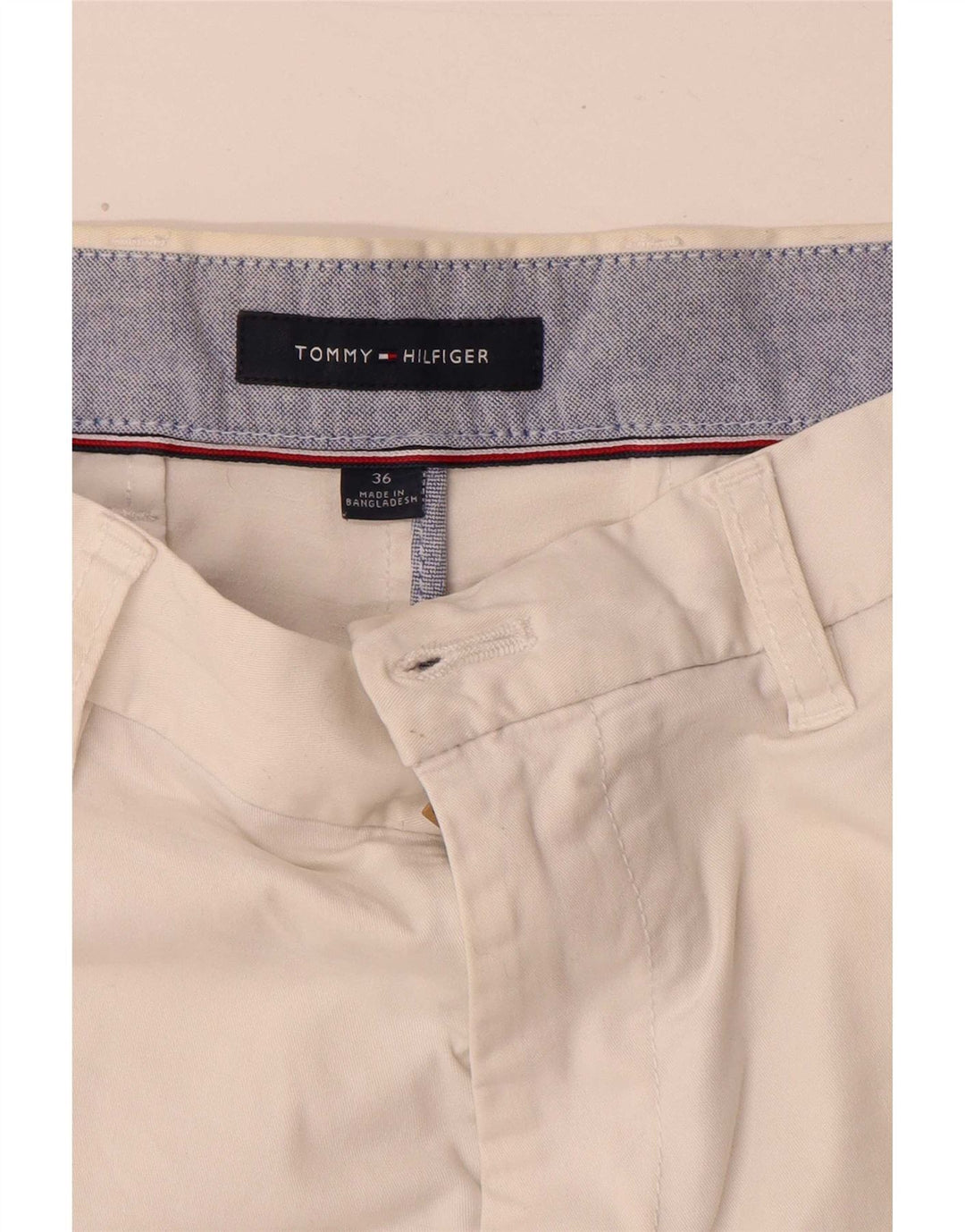 Tommy Hilfiger Mens Chino Shorts W36 Large White Cotton