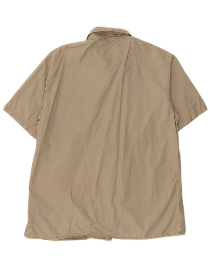 Camicia a maniche corte da uomo Lee color kaki medio