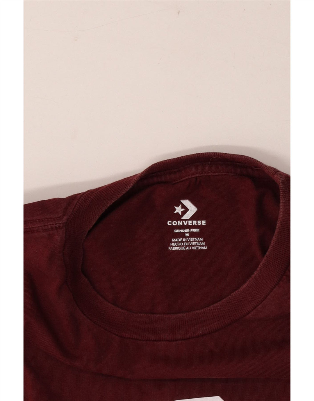 Converse Grafisk T-shirt til mænd, medium Burgund