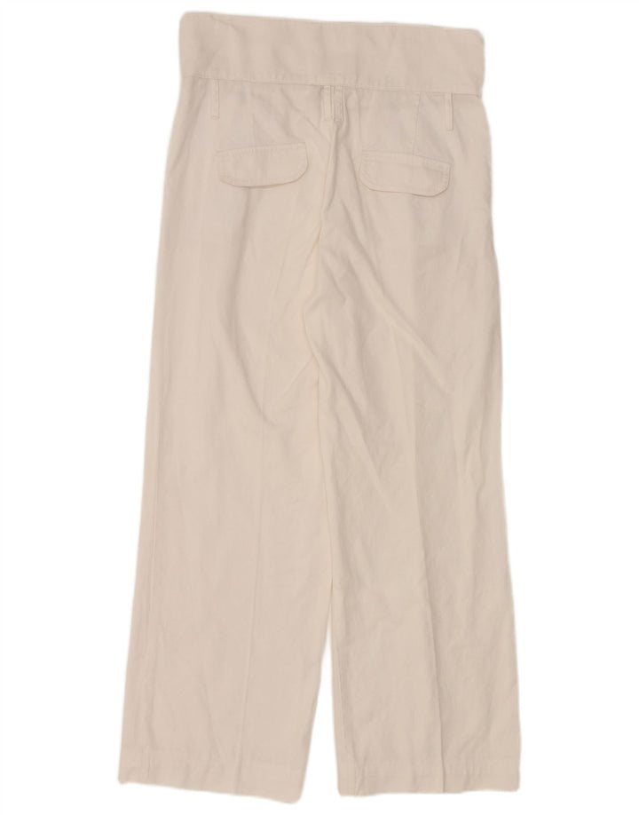 MASSIMO DUTTI Dame Pegged Chino Bukser W30 L27 Hvid