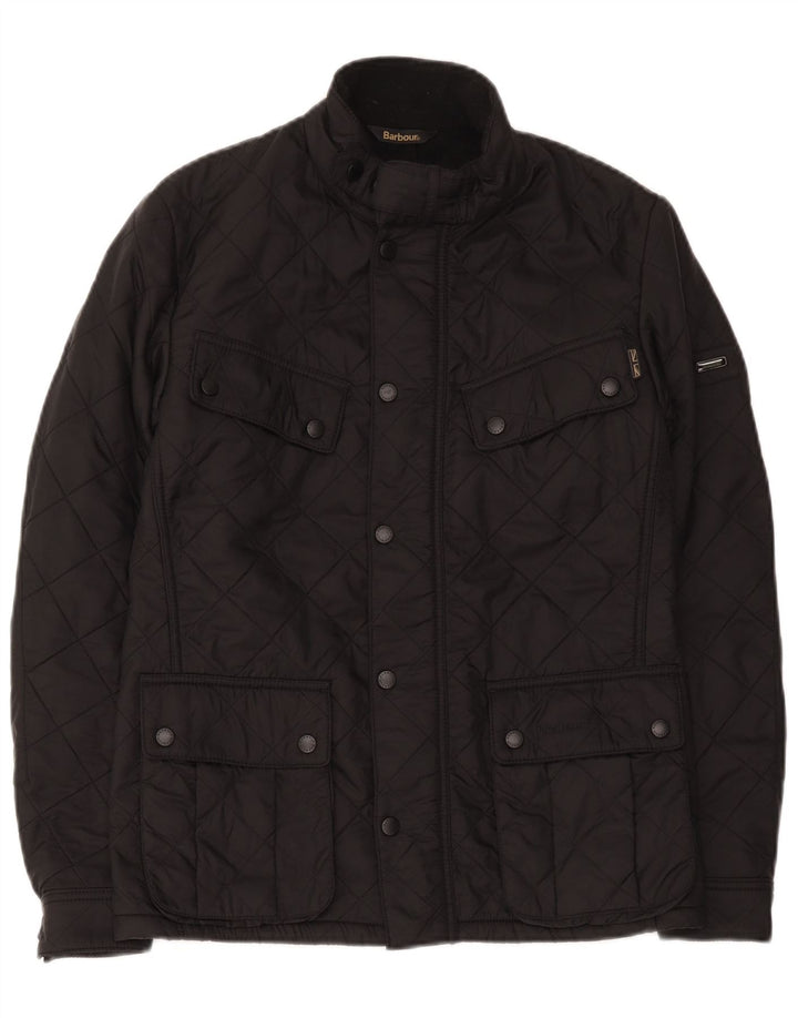 Ανδρικό καπιτονέ μπουφάν Barbour UK 36 Small Black Polyester