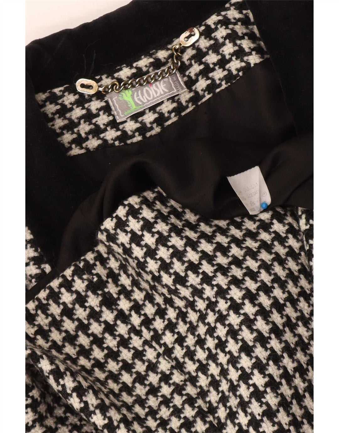Blazer pentru femei Egoiste UK 14 Medium Black Houndstooth Classic