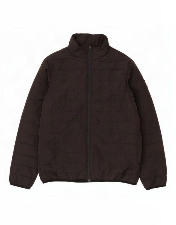French Connection Herren Wattierte Jacke UK 40 Large Schwarz Polyester