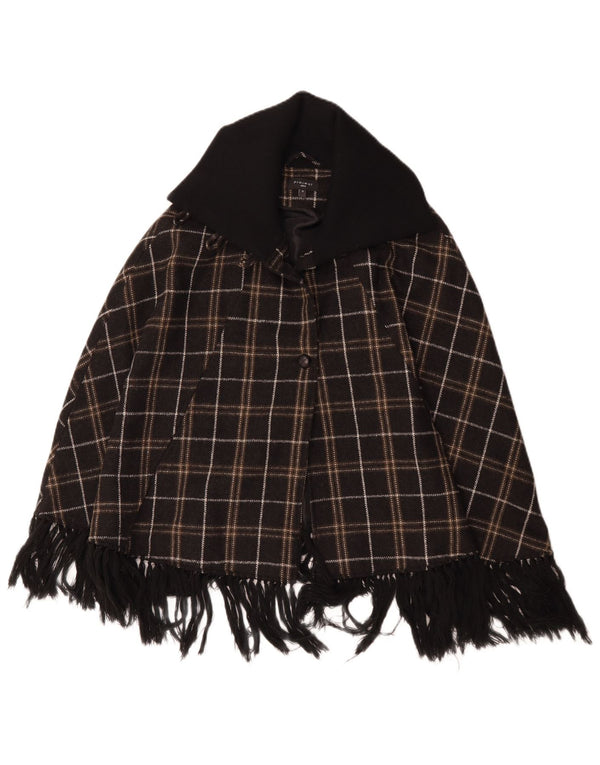 Project Damen Ponchomantel UK 10 Small Brown Check Polyester