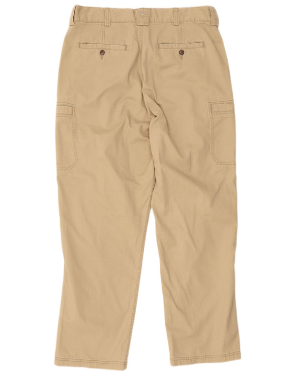 Timberland Mens Weathergear Straight Cargo Trousers W36 L30 Beige Cotton