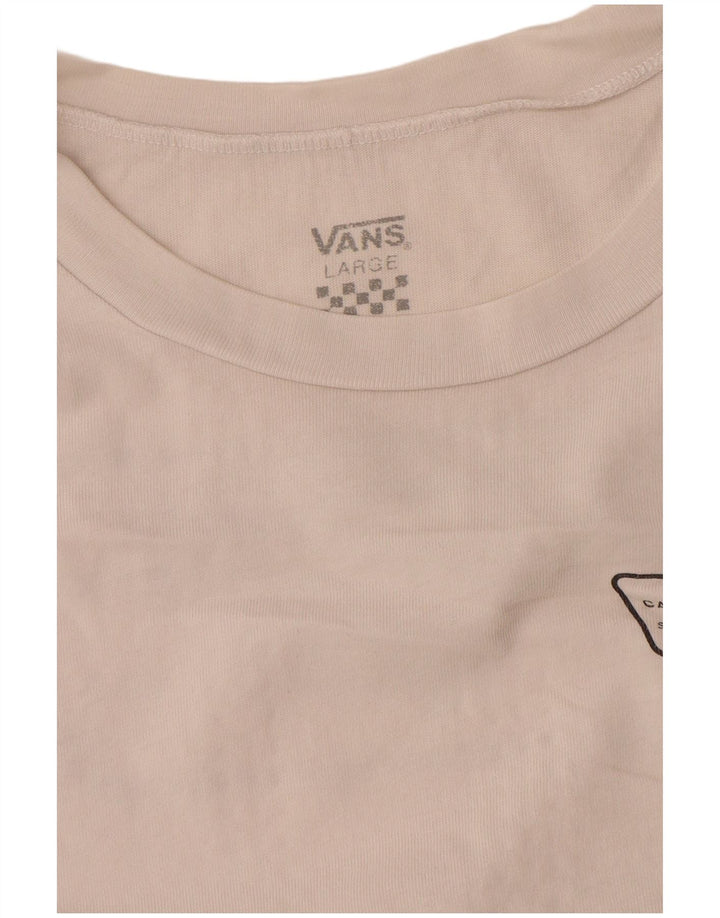 Vans Womens Graphic T-Shirt Top UK 16 Large White