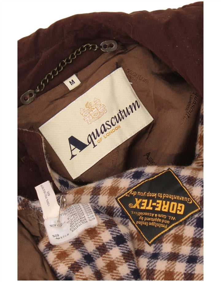 Soprabito oversize da donna Gore-Tex Aquascutum UK 14 Poliestere marrone medio