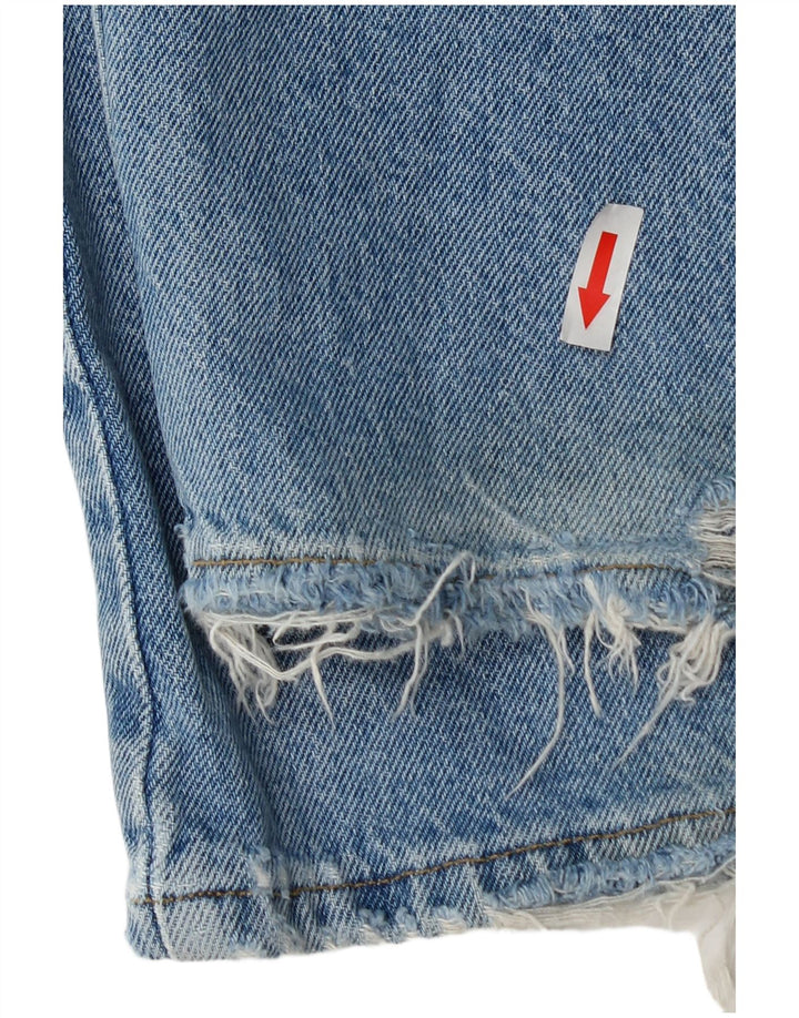 Zara Womens Cargo Loose Jeans EU 40 Medium W30 L30 Blue Cotton