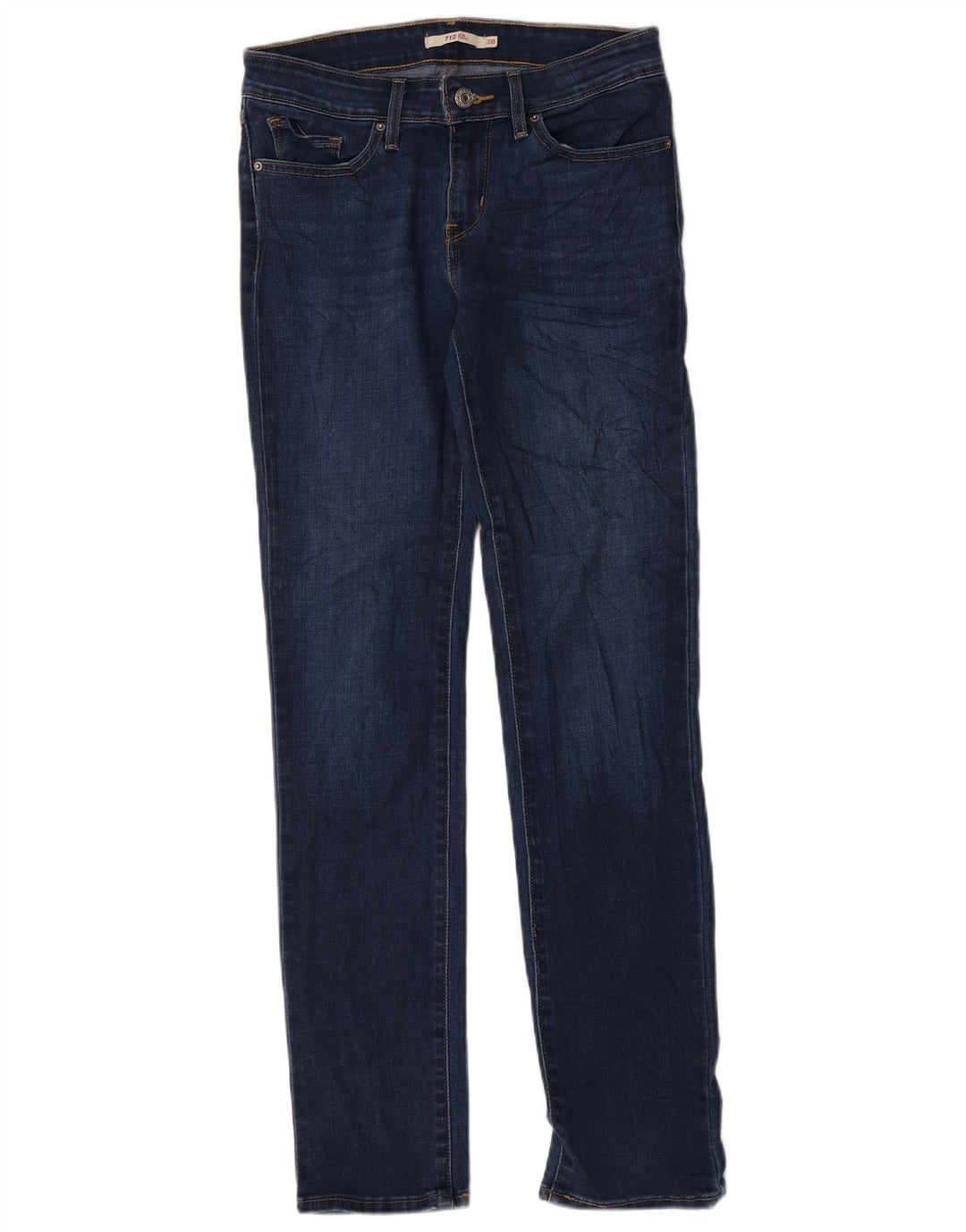 Levi's Damen 712 Slim Jeans W28 L31 Blaue Baumwolle