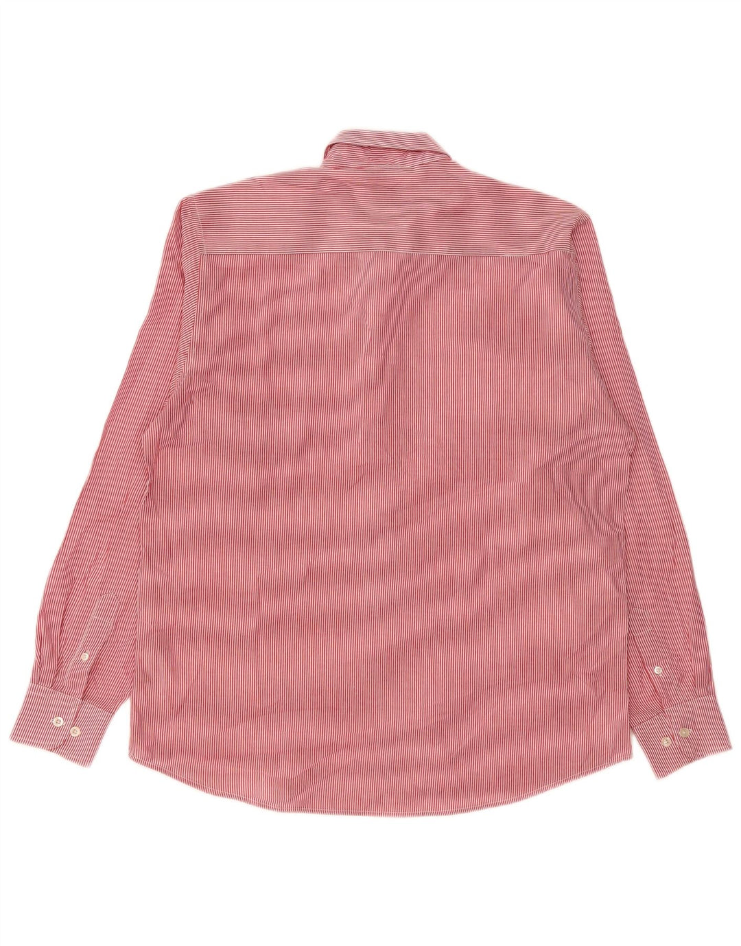 Pierre Cardin herre Regular Fit skjorte XL rød nålestribet polyester