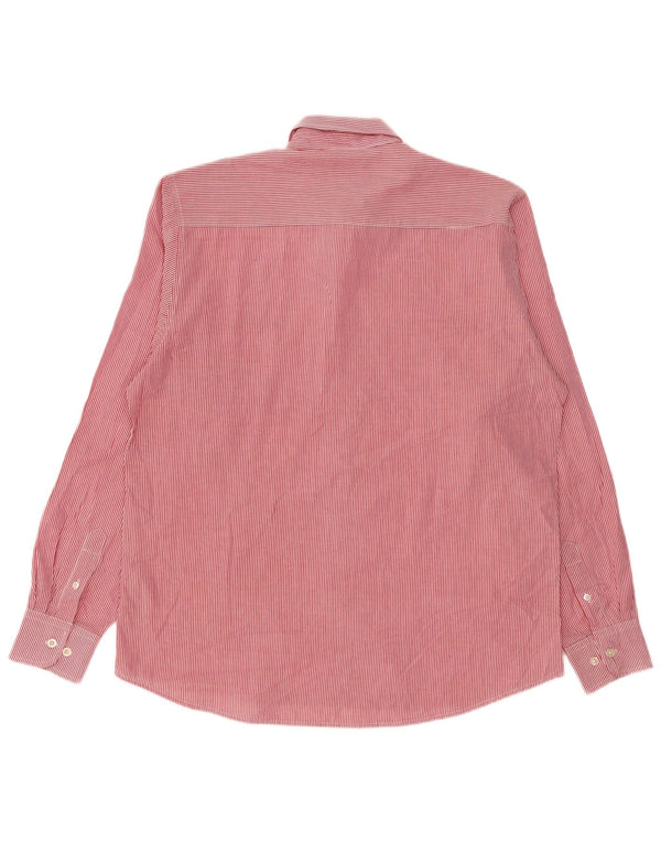 Pierre Cardin herre Regular Fit skjorte XL rød nålestribet polyester
