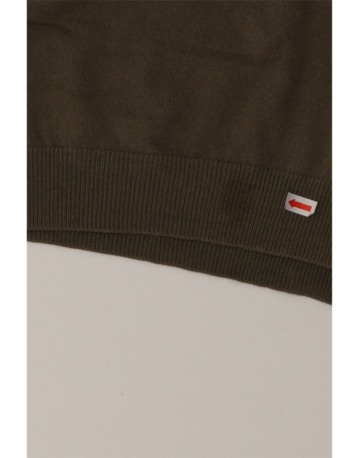 TRUSSARDI Mens Vest Tank Top Medium Khaki