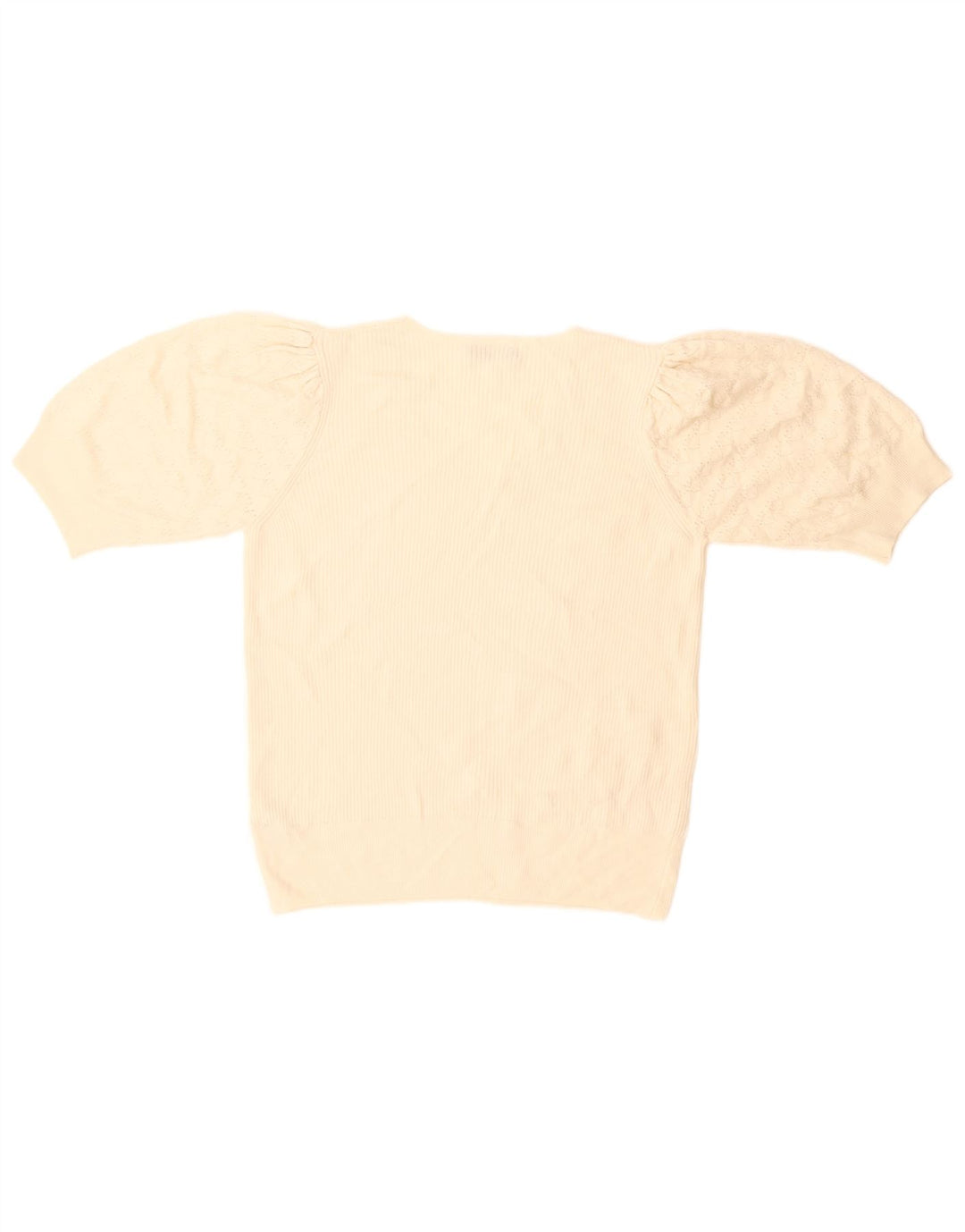 Marks & Spencer Dame V-hals sweater UK 14 Medium Off White