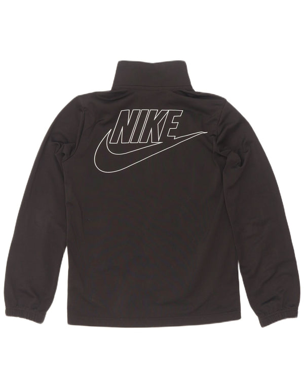 Nike Boys Standard Graphic Tracksuit Top Jacket 12-13 Years Large Black