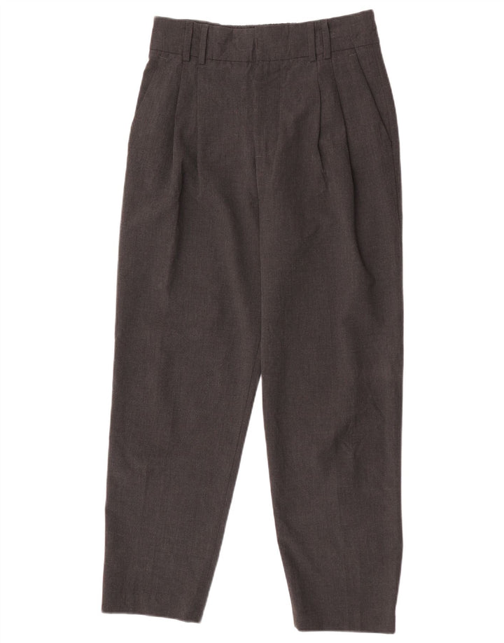 Zara Womens Pegged Suit Trousers EU 36 XS W26 L26 Grey Polyester