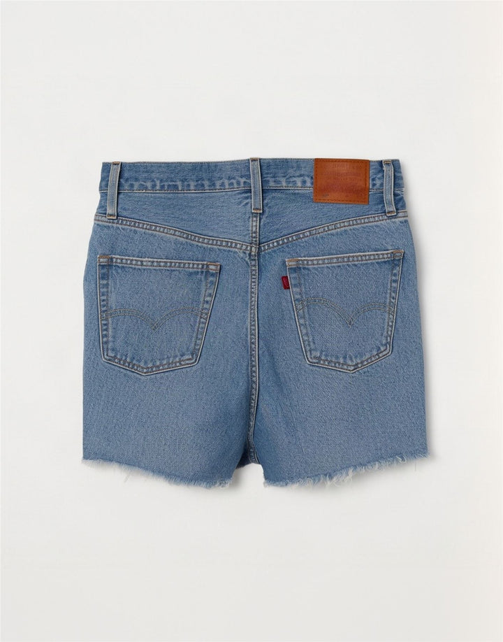 Levi's Womens 501 denimshorts W27 Små blå bomuld
