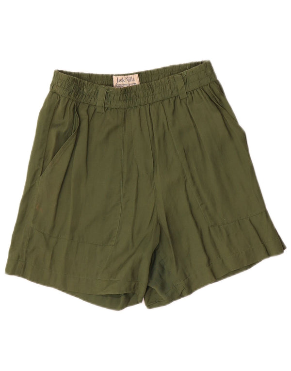 Jack Wills Short décontracté Pegged pour femme UK 8 Small W28 Vert Viscose