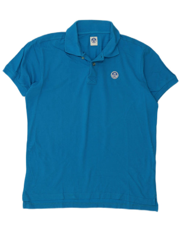 North Sails Herre Polo Shirt Medium Blå Bomuld