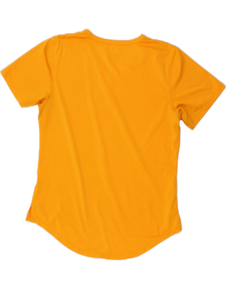 REEBOK Womens T-Shirt Top UK 12 Medium Yellow Polyester Vintage Reebok and Second-Hand Reebok from Messina Hembry 