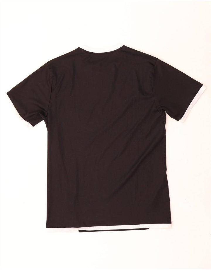 Puma Mens T-Shirt Top Medium Black Colourblock
