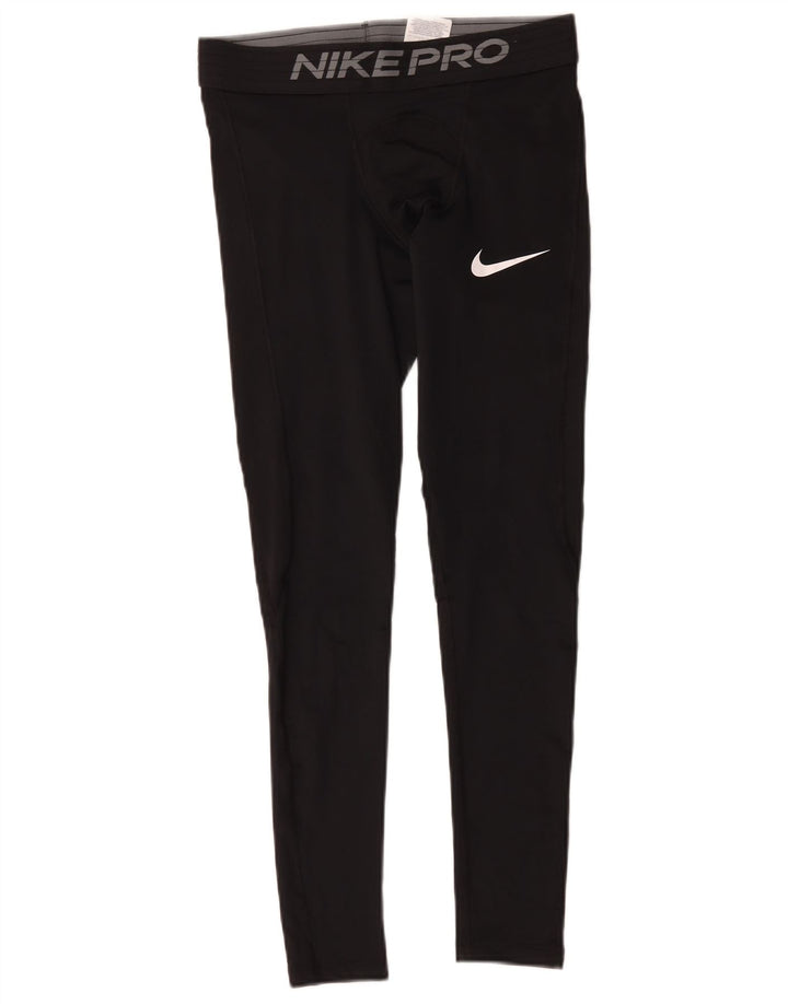 Nike Mens Dri Fit Graphic Leggings Medium  Black Polyester