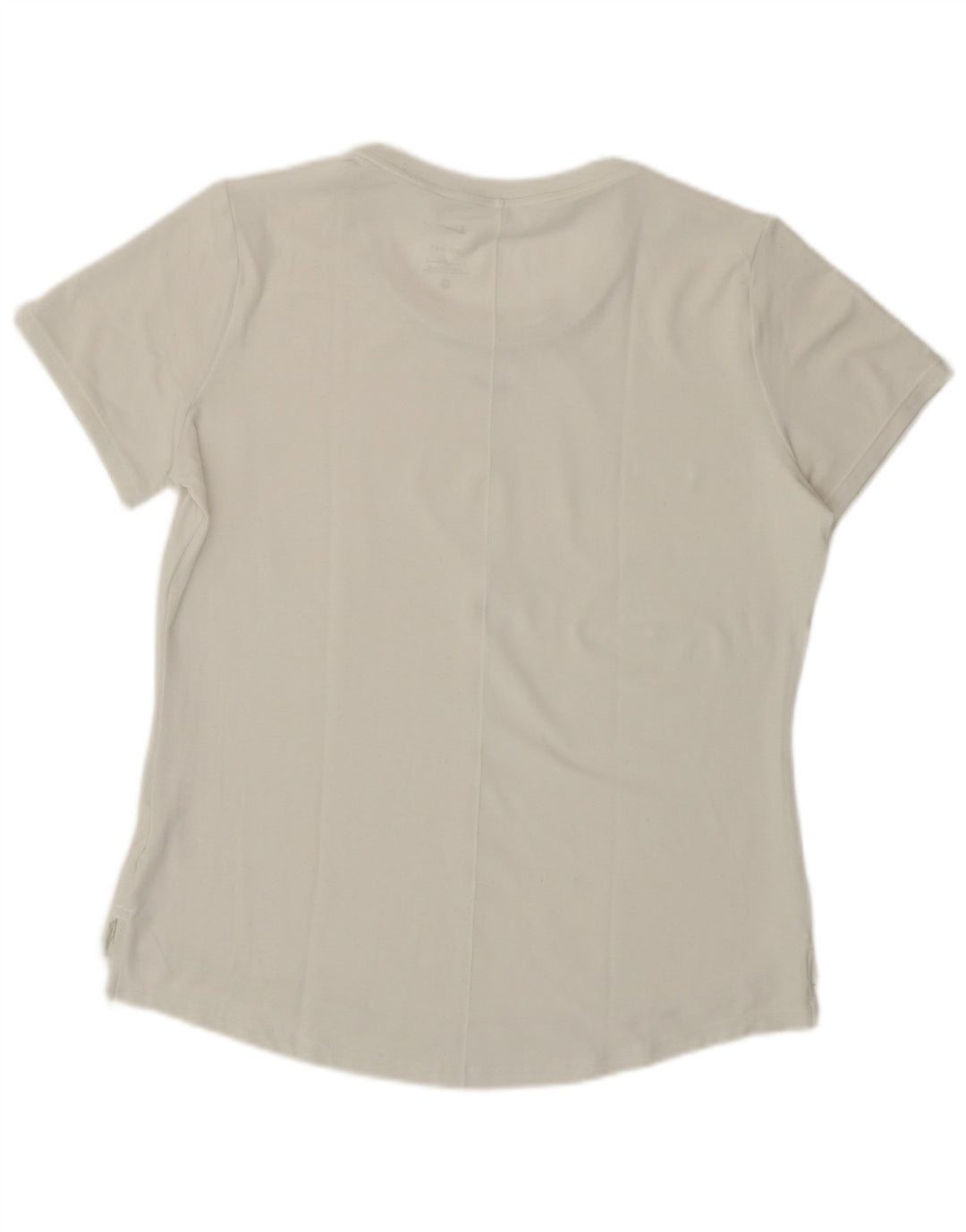 Nike Womens T-Shirt Top UK 12 Medium White
