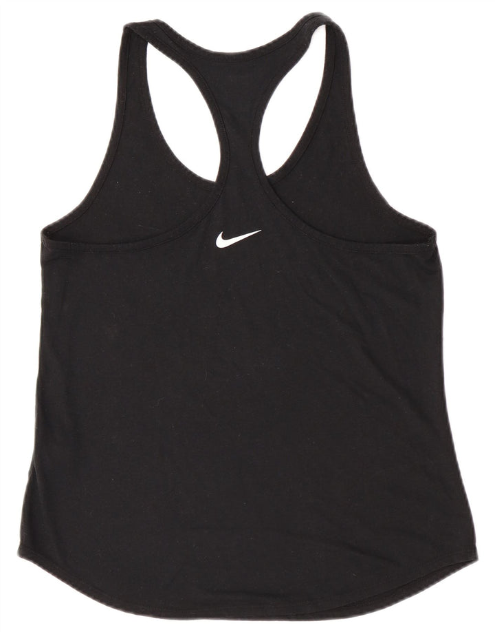 Nike Womens Athletic Cut Graphic Tank Top UK 12 Mittelschwarzes Polyester