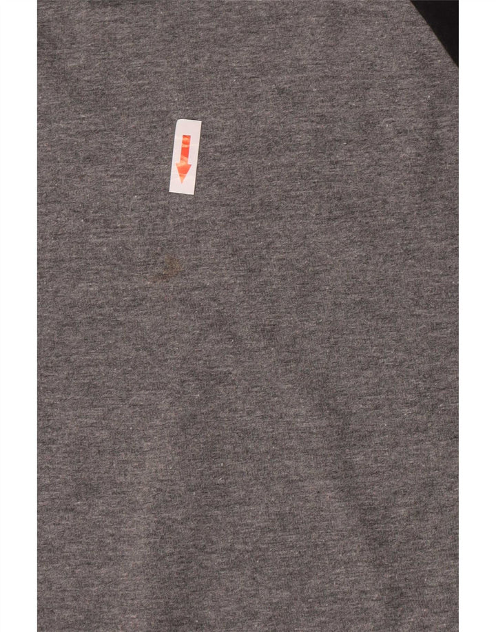 Hurley Garçon Premium Fit Graphic Top Manches Longues 15-16 ans Gris Moyen
