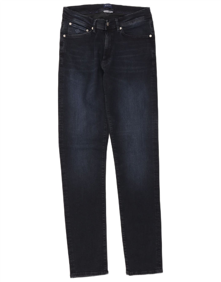 Gant Mens Slim Jeans W34 L34 Navy Blue Cotton