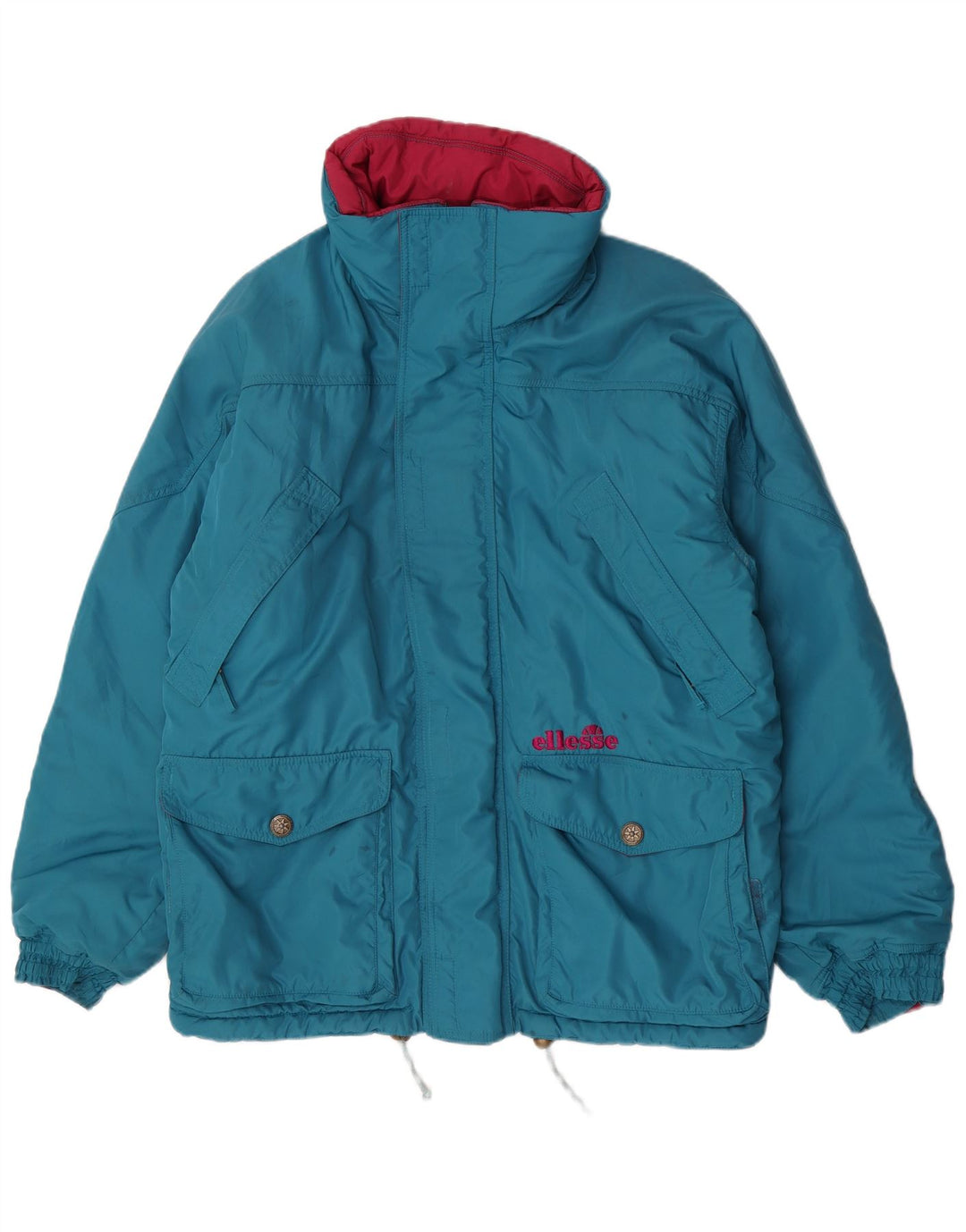 Ellesse Herre hættepolstret jakke UK 42 XL Blå Polyester
