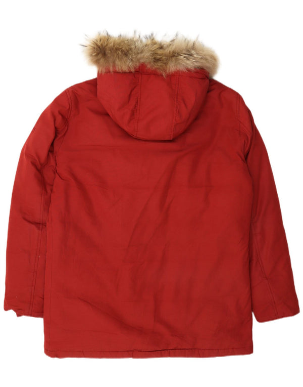 Gas muška parka jakna s kapuljačom UK 40 Large Burgundy