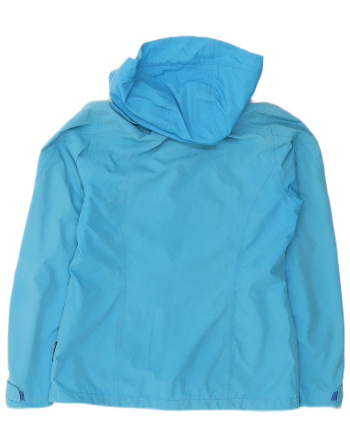 Giacca antipioggia con cappuccio da donna Schoffel UK 10 Small Blu Poliestere