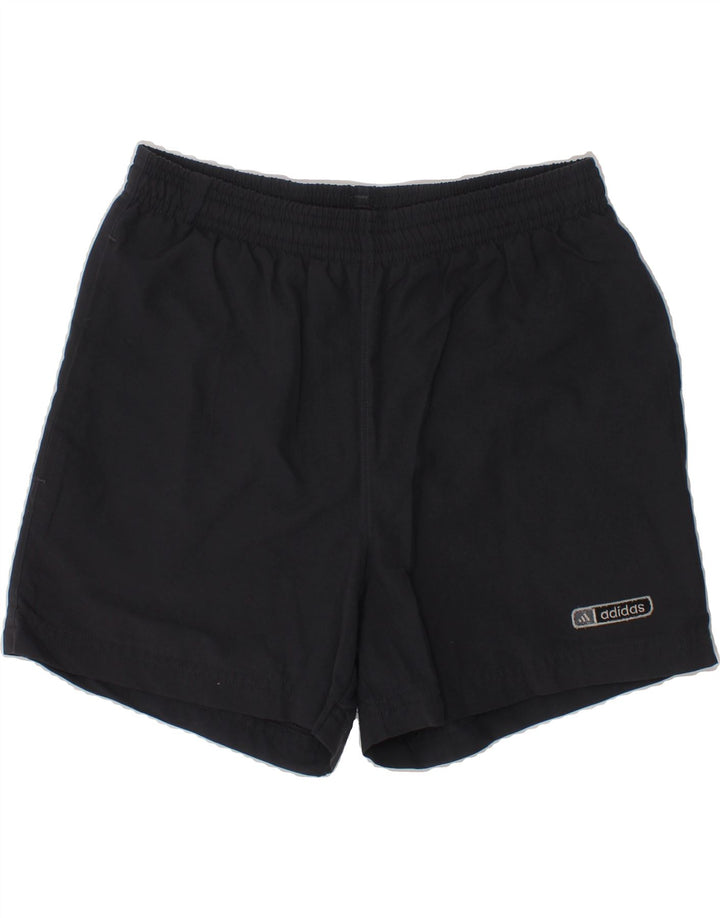 ADIDAS Boys Graphic Sport Shorts 9-10 Years  Navy Blue Polyester Vintage Adidas and Second-Hand Adidas from Messina Hembry 