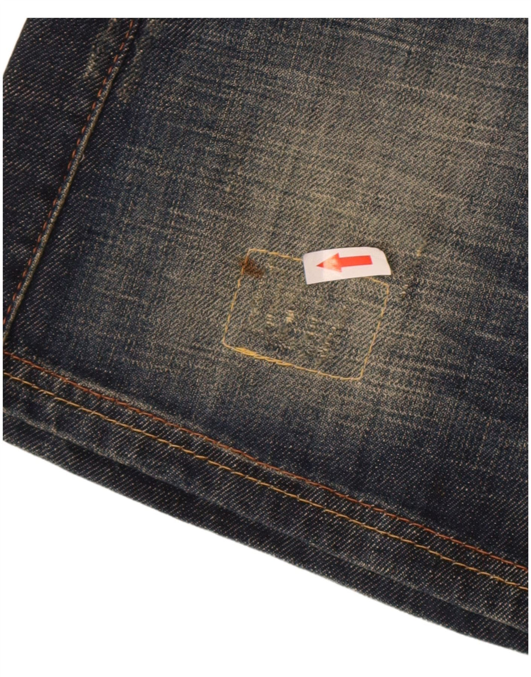 Benetton Dame Mini Denim Nederdel IT 44 Medium W32 Navy Blue