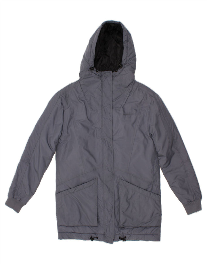 ADIDAS Womens Hooded Padded Coat UK 2 2XS Blue Vintage Adidas and Second-Hand Adidas from Messina Hembry 