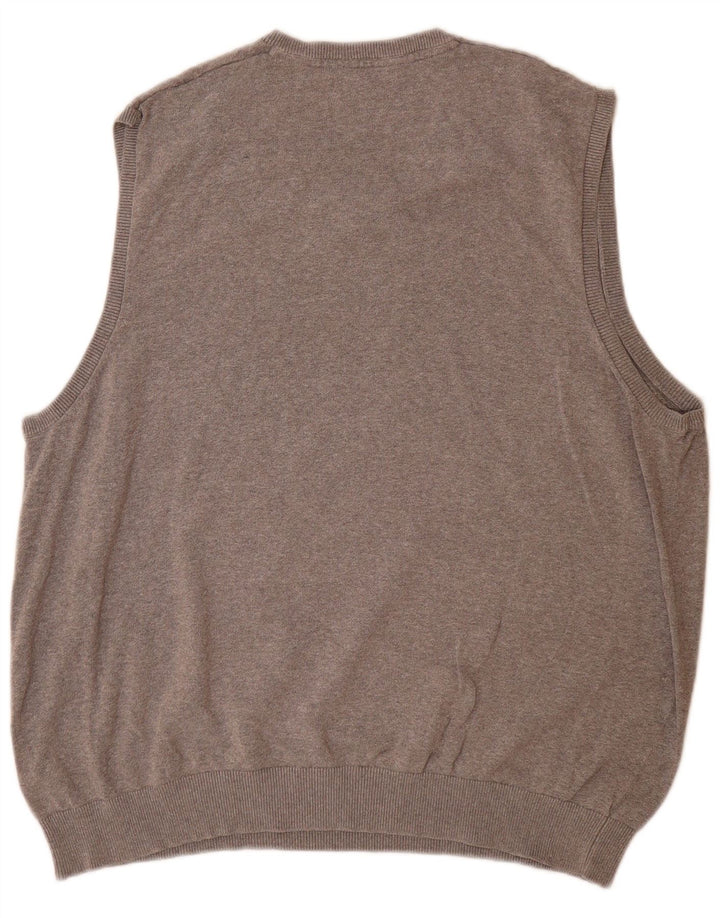 Marks & Spencer Mens Vest Tank Top 2XL Grey Cotton