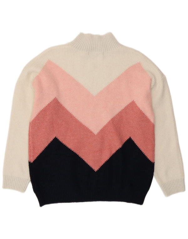 Marks & Spencer Womens Turtle Neck Jumper Sweater UK 12 Medium Multicoloure